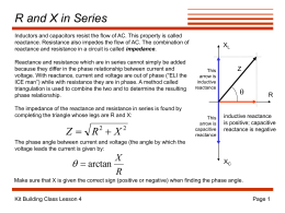 R and X in Series
