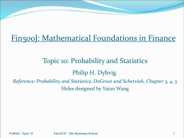 Chapter 4: Random Variables and Probability Distributions