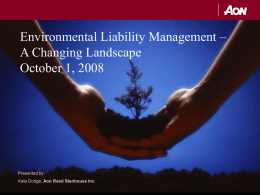 Environmental Insurance 101 - FEI Canada