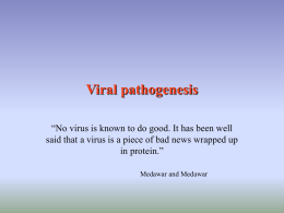 Viral pathogenesis - California State University, Fullerton