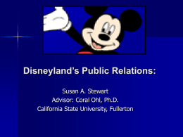 Disneyland's Public Relations: