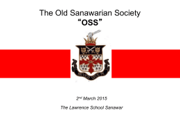 The Old Sanawarian Society