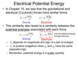 Potential Difference & Electric Potential