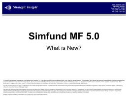 Simfund MF 5.0 - Strategic Insight
