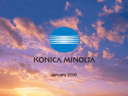 Presentation - Konica Minolta