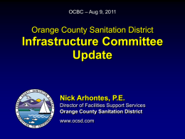 OCSD Capital Improvement Projects in Your Community