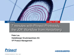 7 minutes with PDF Products from Heidelberg
