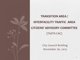 Transition Area/Interfacility Traffic Area Citizens