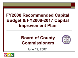 FY 2006-2007 Budget Process Overview