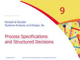 Chapter 9 Describing Process Specifications and Structured