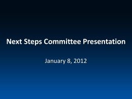 Next Steps Committee