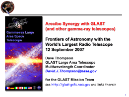 AO_GLAST - Arecibo Observatory