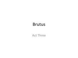 Brutus - Aoife's Notes