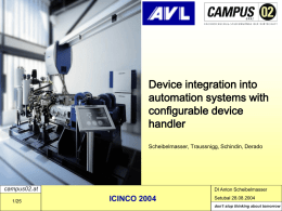 Device integration into automation systems with