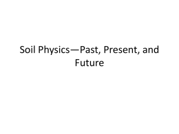 Soil Physics—Past, Present, and Future