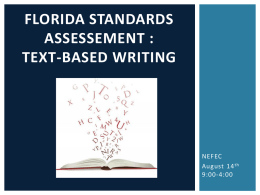 Florida Standards Assessement : Text