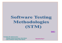 Software Testing Methoidology