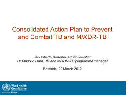 Informal consultation on MDR-TB, health systems and social