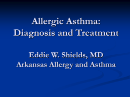 Asthma and Allergic Rhinitis: Acute and Chronic Management