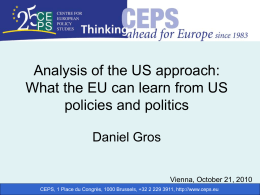 The state of the global economy Daniel Gros, CEPS