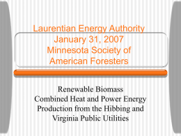 Laurentian Energy - Hibbing Public Utilities