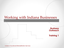 Indiana VR Corporate Development Perspective