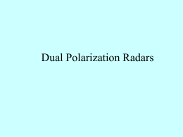 Polarization Radar - Department of Atmospheric Sciences