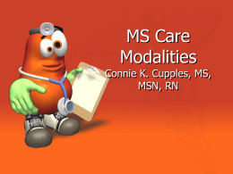 MS Care Modalities - Welcome | Union University