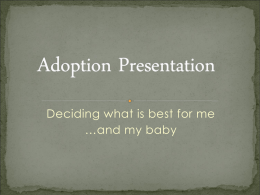 Adoption Presentation - WESTLAKE HEALTH AND PE