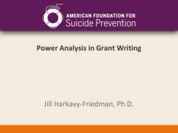 Statistics 2 - American Foundation for Suicide Prevention