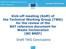 Final meeting WBP total issues