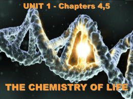 Unit 1 – Chapters 4, 5