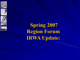 IRWA Financial Trends
