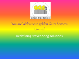 You are Welcome to golden Gates Services Limited
