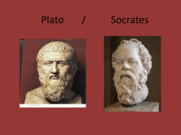 Plato /Socrates - University of California, San Diego