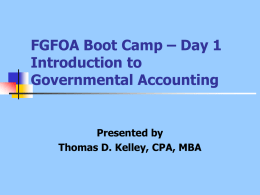 ACCOUNTING & FINANCIAL REPORTING CGFO REVIEW