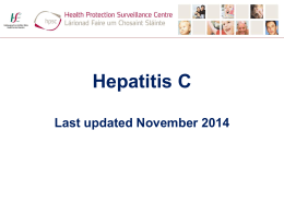 Hepatitis B & C - Health Protection Surveillance Centre