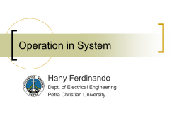 Operation in System