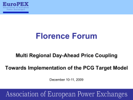 Florence Forum - EUROPEX
