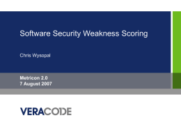 Veracode Overview - Securitymetrics.org