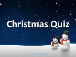 Christmas Quiz - Nollaig Shona