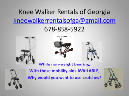 Knee Walker Rentals of Georgia kneewalkerrentalsofga@gmail