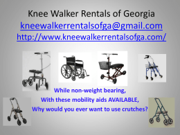Knee Walker Rentals of Georgia kneewalkerrentalsofga@gmail