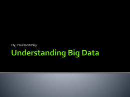 Understanding Big Data - University of Scranton