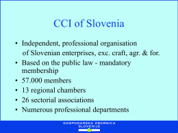 CCI of Slovenia