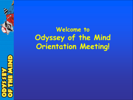 Welcome to Odyssey of the Mind