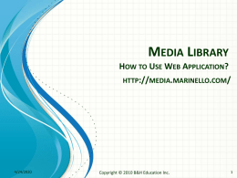 Media Library - Marinello Media Center
