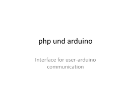 php und arduino