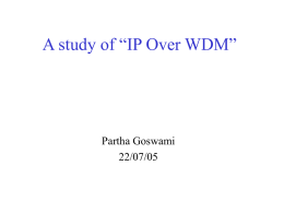 A study of IP Over WDM