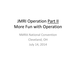Implementing Operations with JMRI Operations Module
